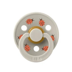 BIBS                    Tétines Studio Colour Ladybug Caoutchouc naturel    Blush            6-18 mois