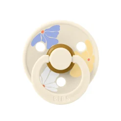 BIBS                    Tétines Studio Colour Morning Bloom Caoutchouc naturel    Ivory            6-18 mois