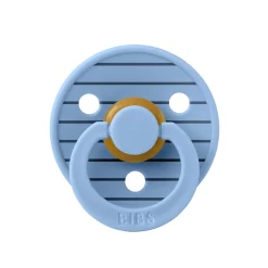 BIBS Tétines Studio Colour Pin Caoutchouc naturel Sky Blue 6-18 mois