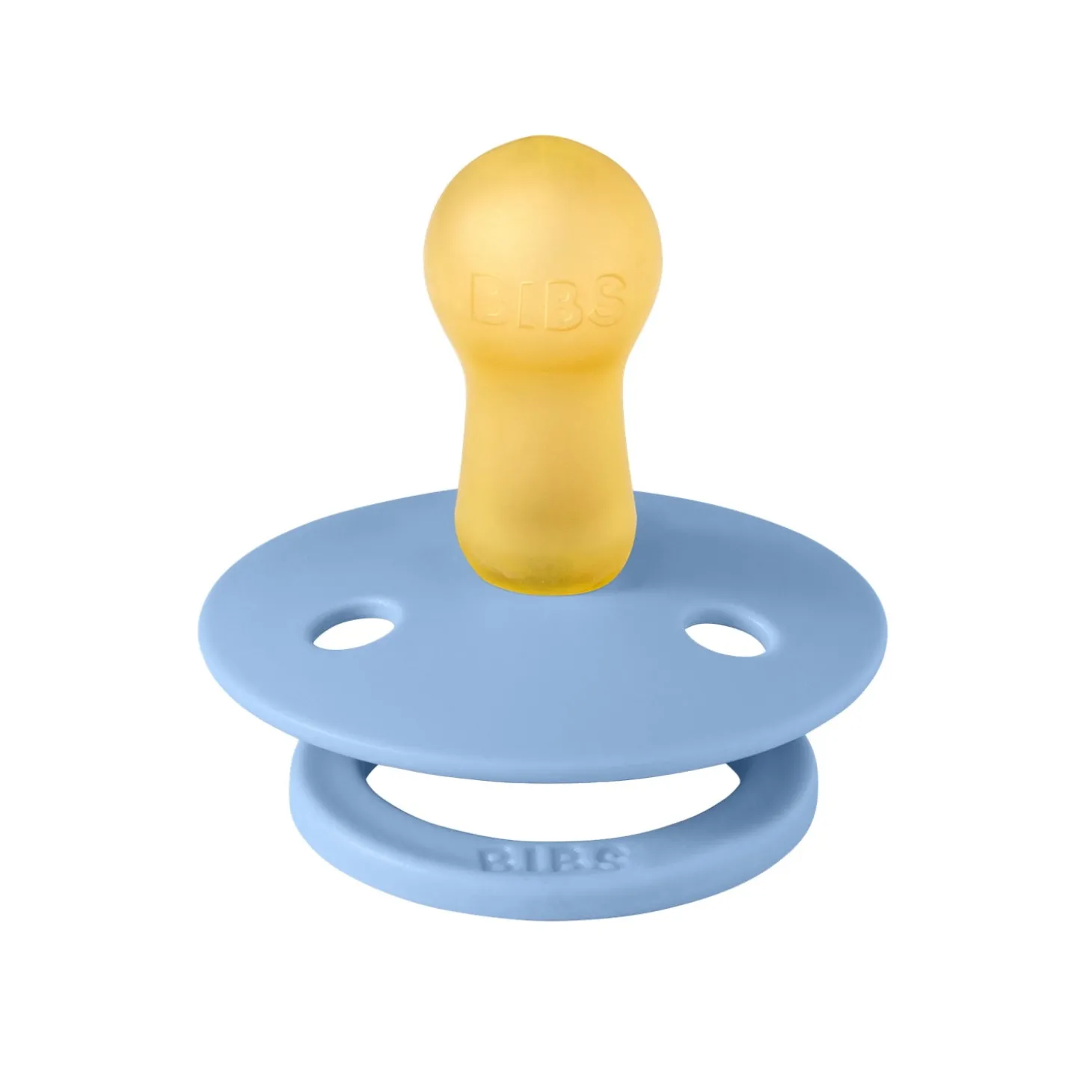 BIBS Tétines Studio Colour Pin Caoutchouc naturel Sky Blue 6-18 mois