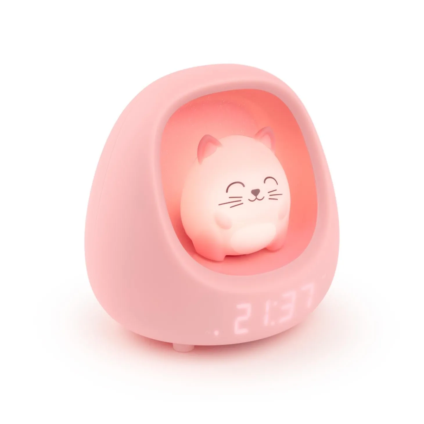 Bigben kids Reveil veilleuse chat Rose
