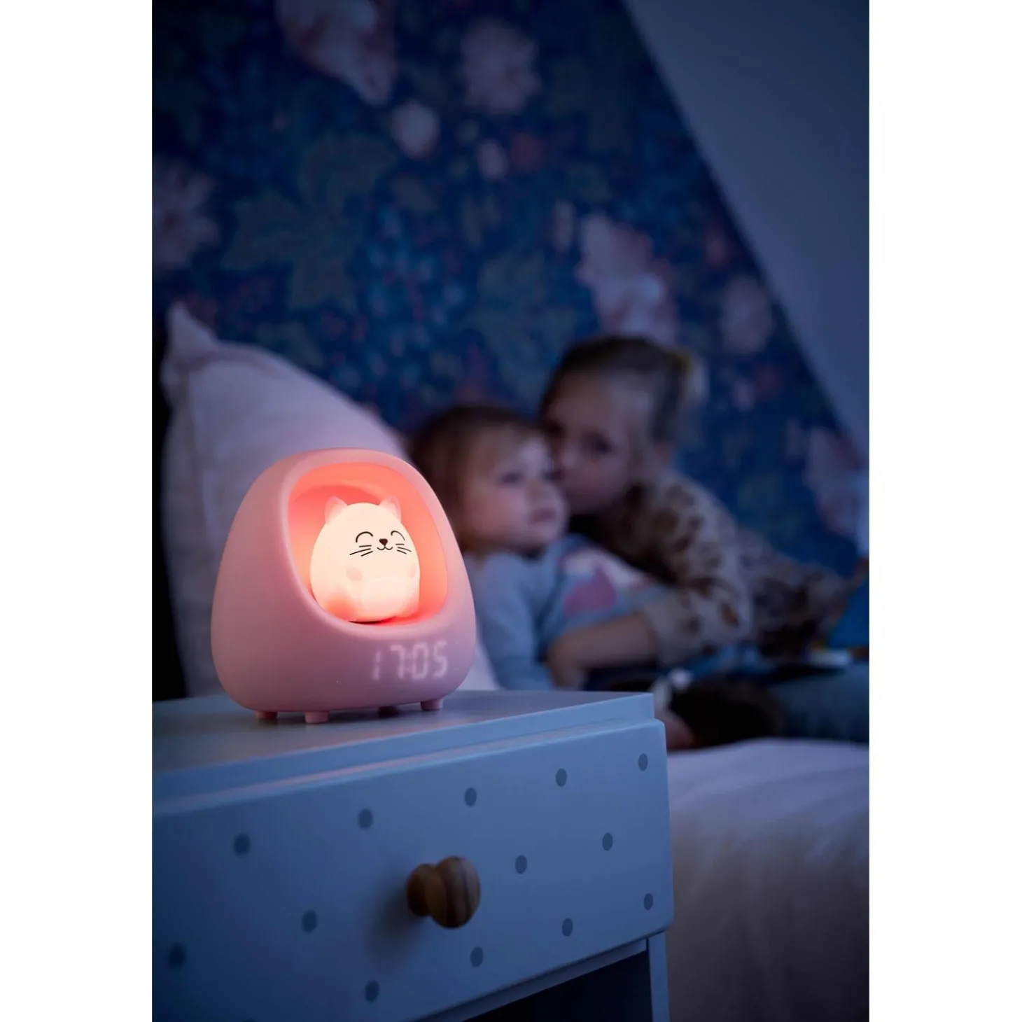 Bigben kids Reveil veilleuse chat Rose