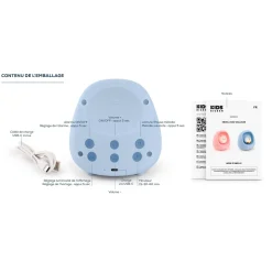 Bigben kids Reveil veilleuse pingouin Bleu