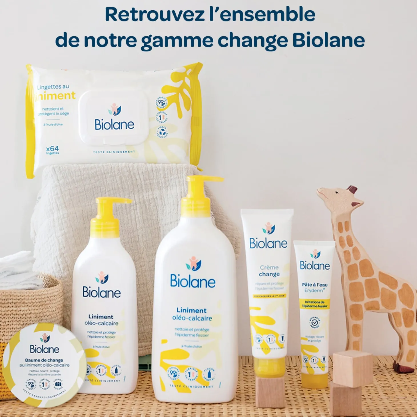 Biolane Baume de change au liniment Jaune Et Blanc 100 ml
