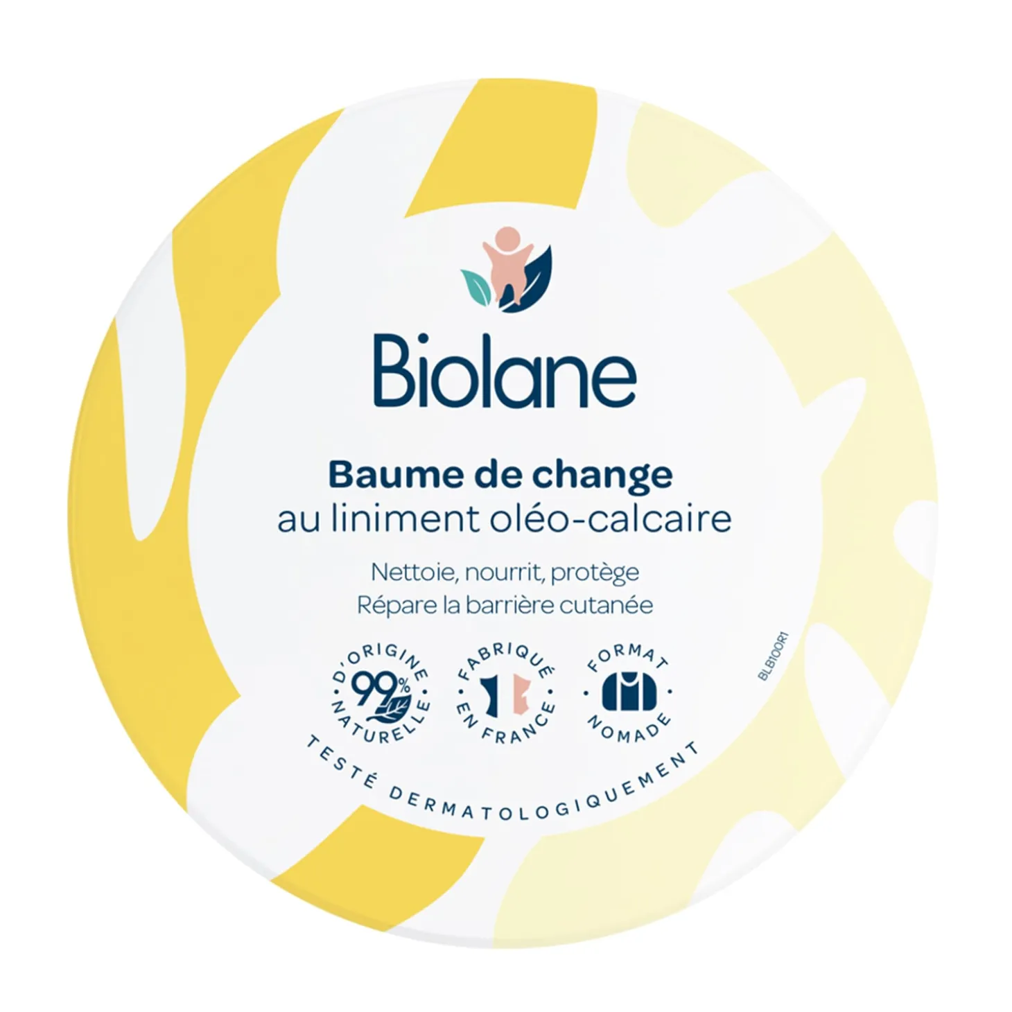 Biolane Baume de change au liniment Jaune Et Blanc 100 ml