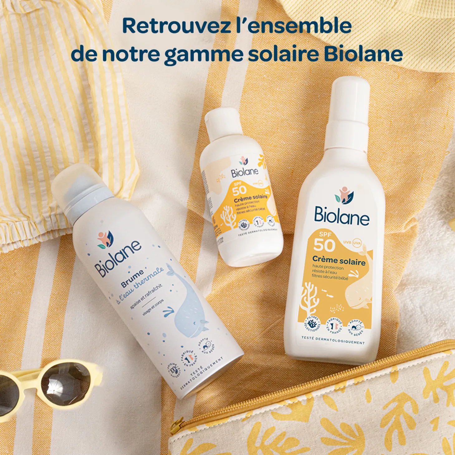Biolane Brume à l'eau thermale Bleu Et Blanc 150 ml