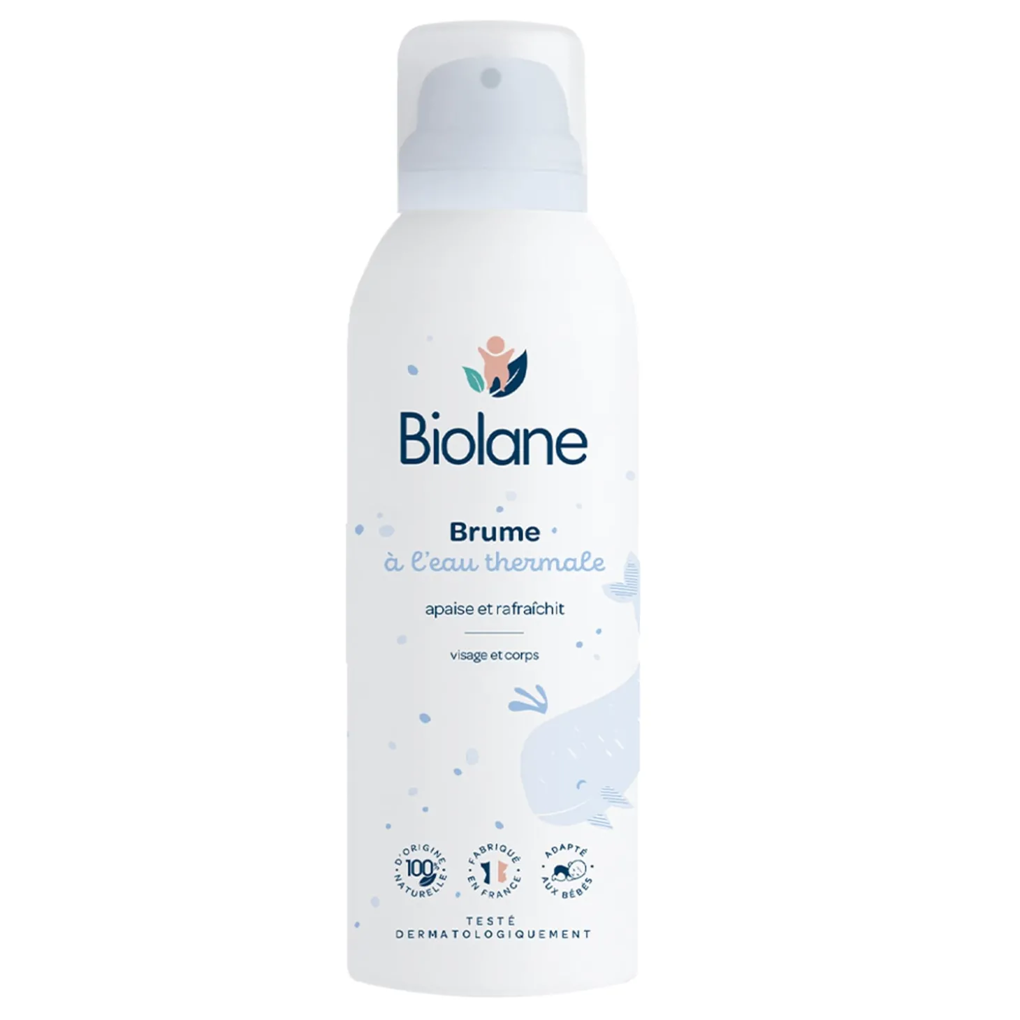 Biolane Brume à l'eau thermale Bleu Et Blanc 150 ml