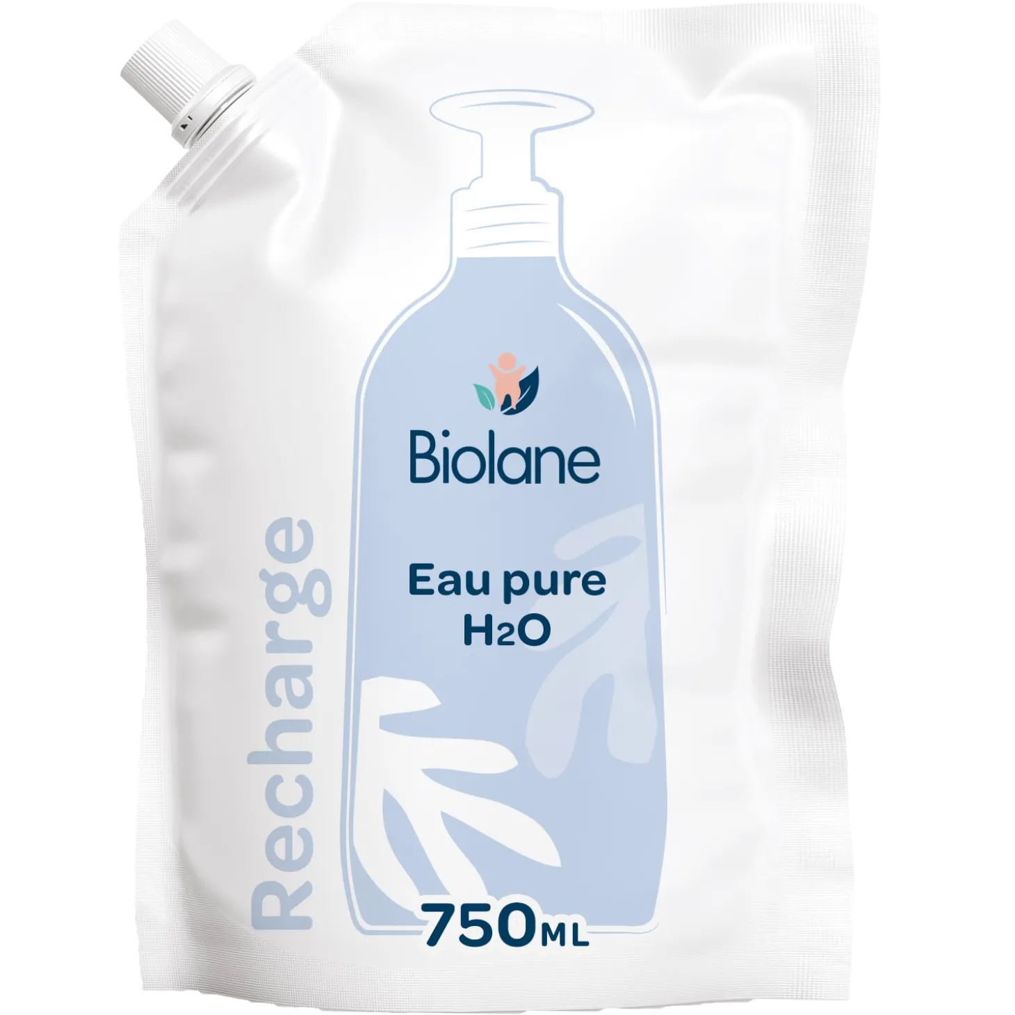 Biolane Écorecharge eau nettoyante Blanc 750 ml