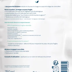 Biolane Écorecharge eau nettoyante Blanc 750 ml