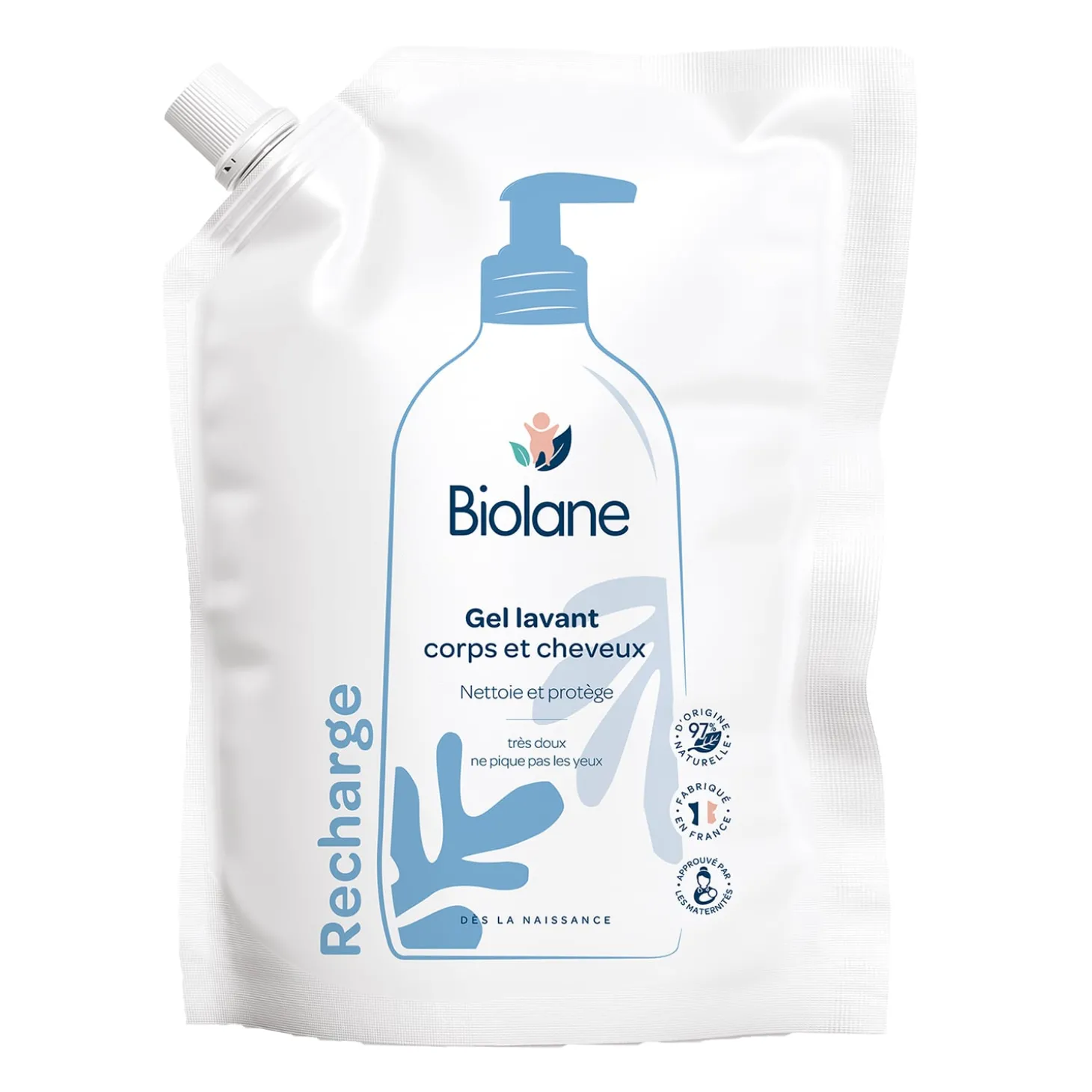Biolane Écorecharge gel lavant Blanc 750 ml