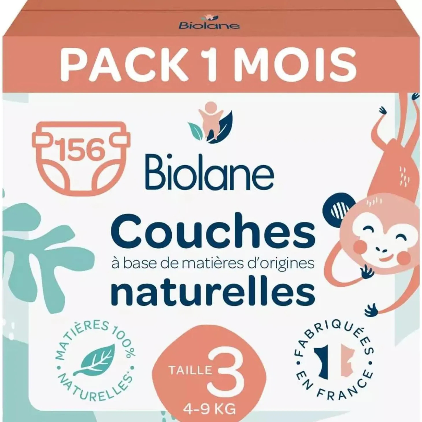 Biolane Couches Pack 1 mois Multicolore