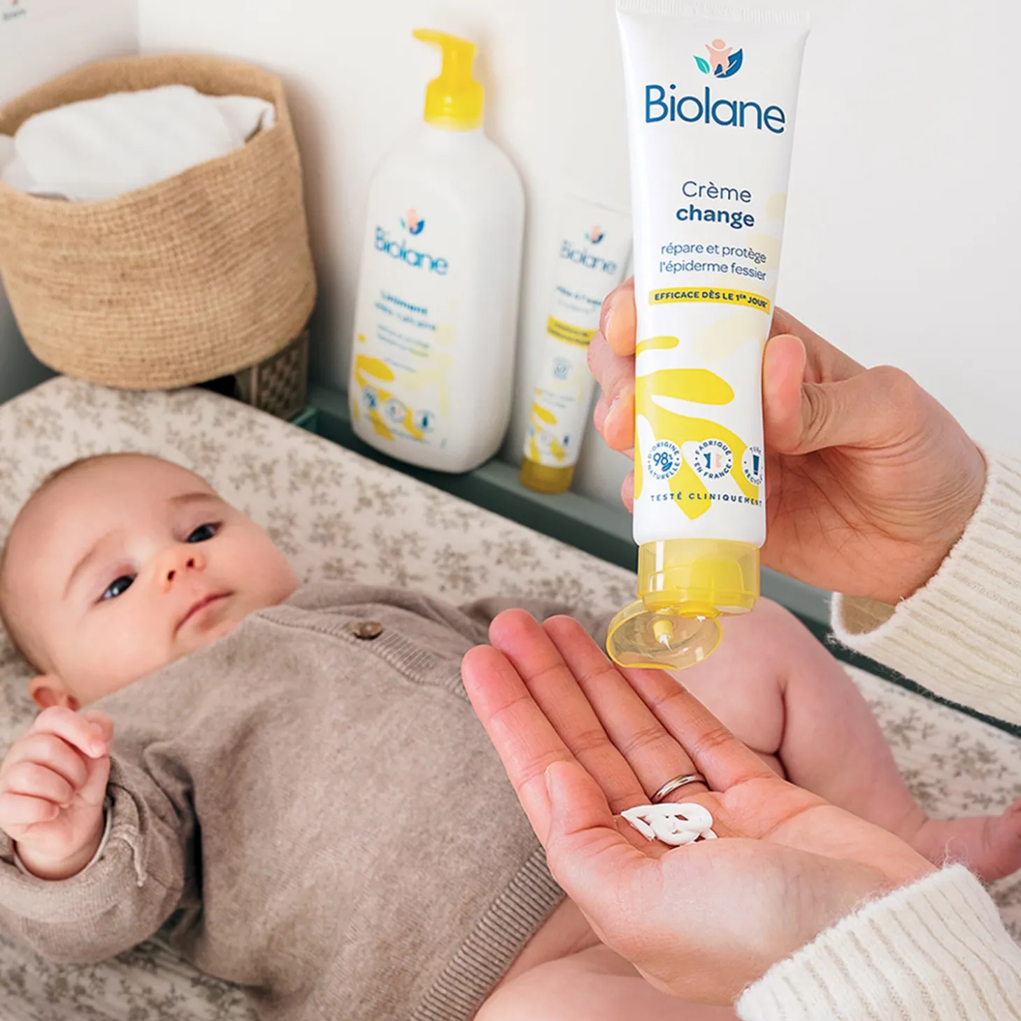 Biolane Crème change Jaune Et Blanc 100 ml