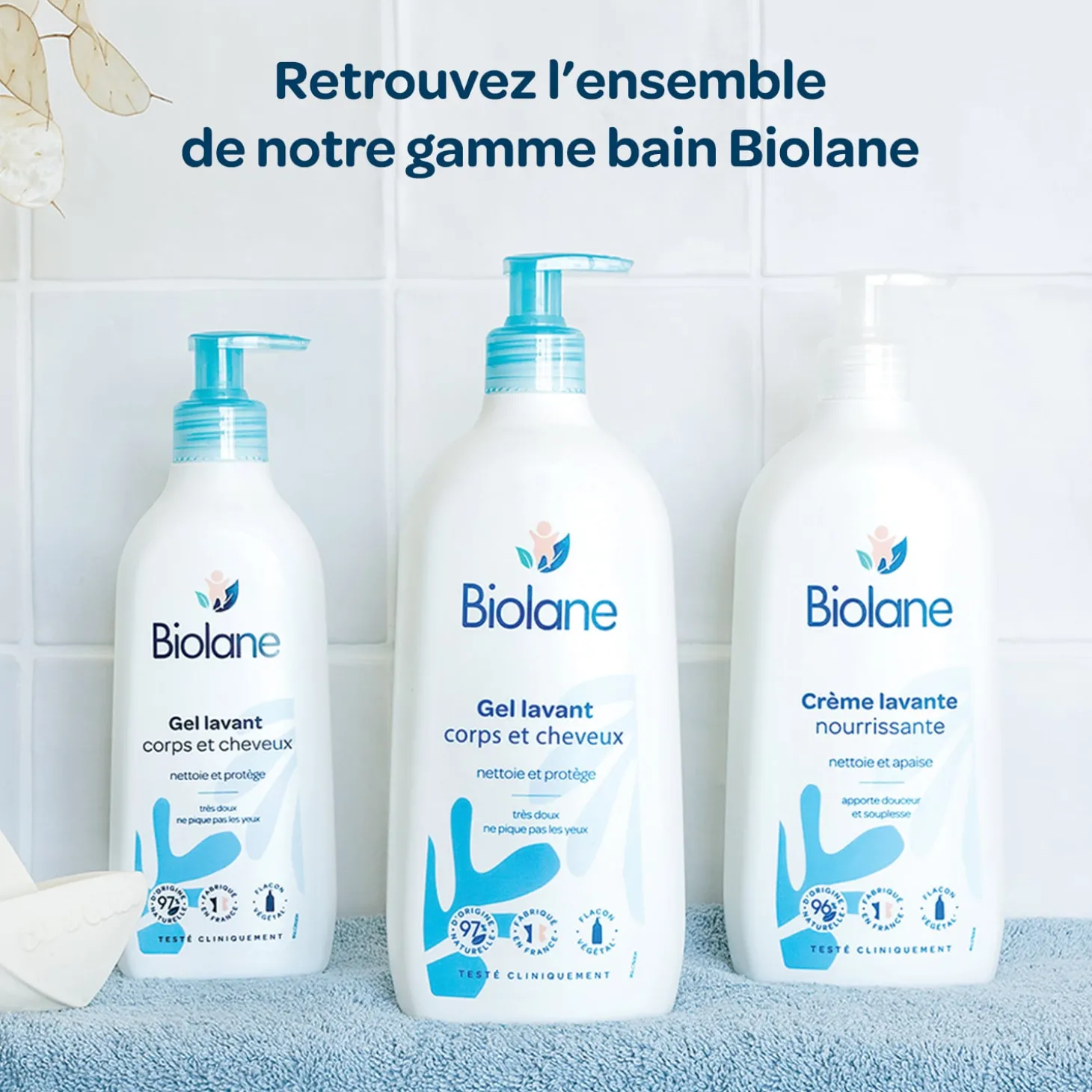 Biolane Gel lavant corps et cheveux Bleu Et Blanc 750 ml