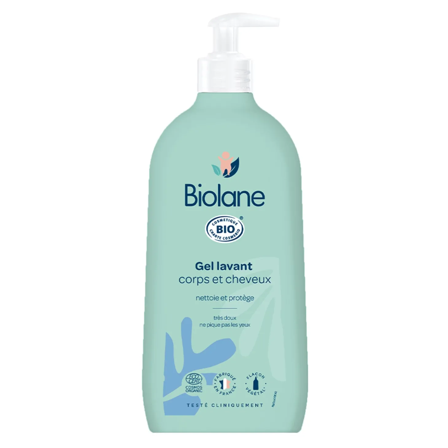 Biolane Gel lavant corps et cheveux Bio Vert 500 ml