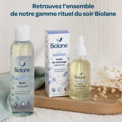 Biolane                    Huile de massage relaxante    Lila Et Blanc            50 ml