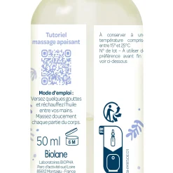 Biolane                    Huile de massage relaxante    Lila Et Blanc            50 ml