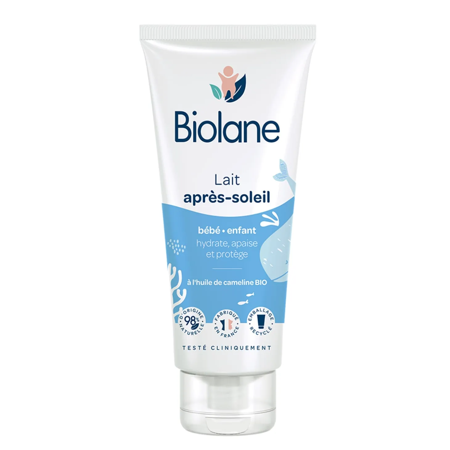 Biolane Lait après-soleil Bleu Et Blanc 100 ml