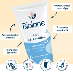 Biolane Lait après-soleil Bleu Et Blanc 100 ml