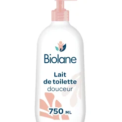 Biolane Lait de toilette Rose Et Blanc 750 ml