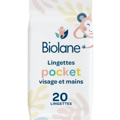 Biolane                    Lingettes pocket visage et mains    Multicolore
