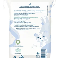 Biolane                    Maxi-carrés de cotons Bio    Bleu Clair Et Blanc
