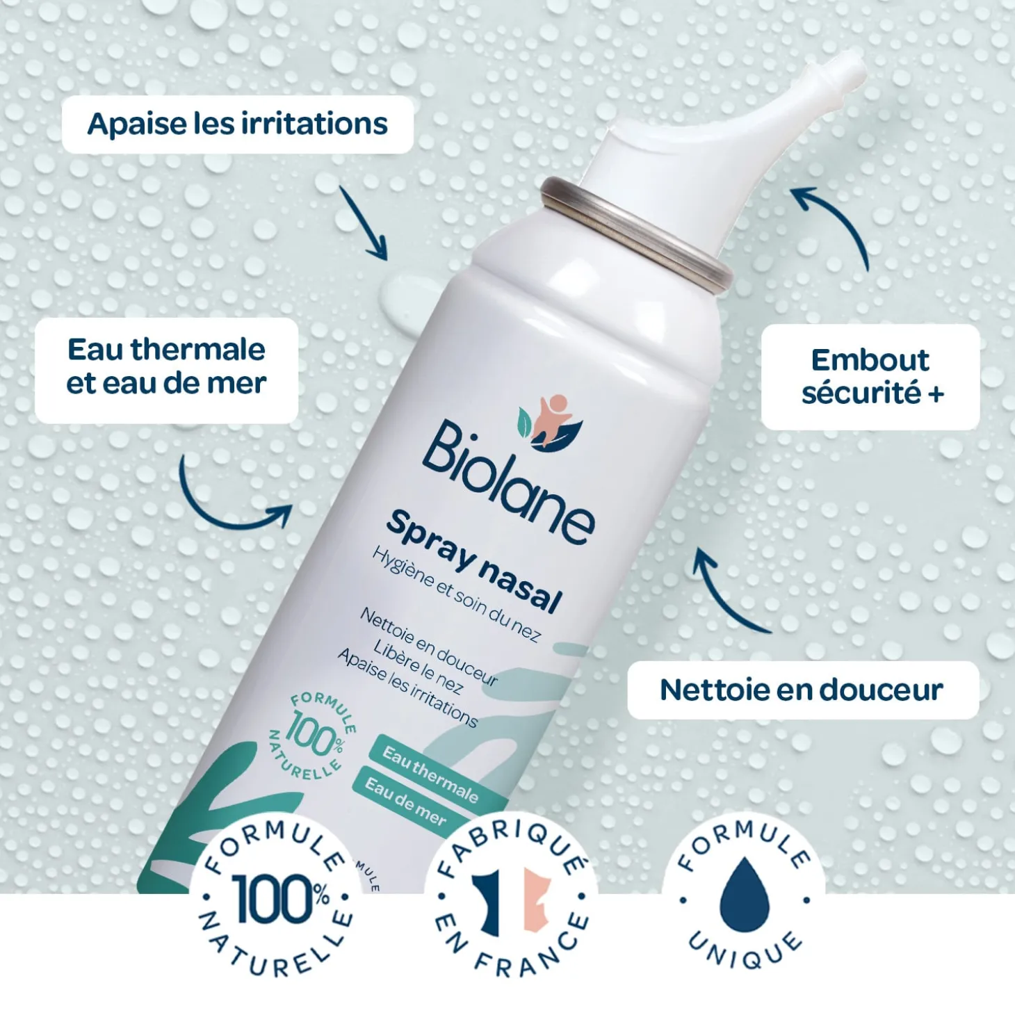 Biolane Spray nasal Vert Et Blanc 100ml
