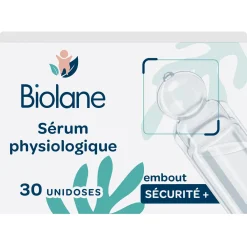 Biolane Sérum physiologique en unidoses Vert Et Blanc 5 ml