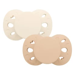 Biolane Sucettes anatomiques Essentielle Beige Et Marron 18 mois +