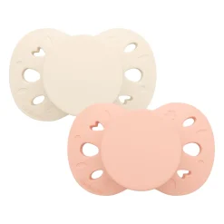 Biolane                    Sucettes anatomiques Essentielle    Rose Et Beige