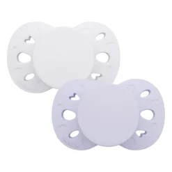 Biolane Sucettes anatomiques Essentielle Lilas Clair Et Foncé 18 mois +