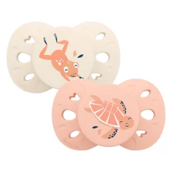 Biolane                    Sucettes anatomiques Animaux    Rose Et Beige