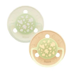 Biolane                    Sucettes rondes Nuit    Beige Clair Et Marron            0-6 mois