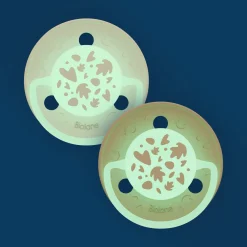 Biolane                    Sucettes rondes Nuit    Beige Clair Et Marron            0-6 mois