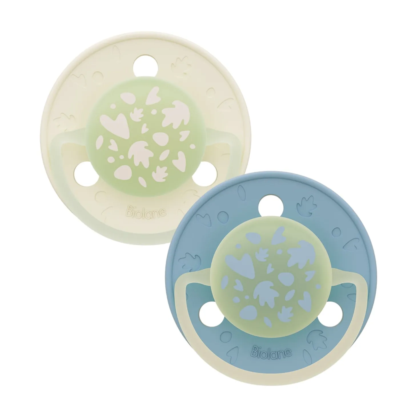 Biolane Sucettes rondes Nuit Bleu Et Beige 6 mois +