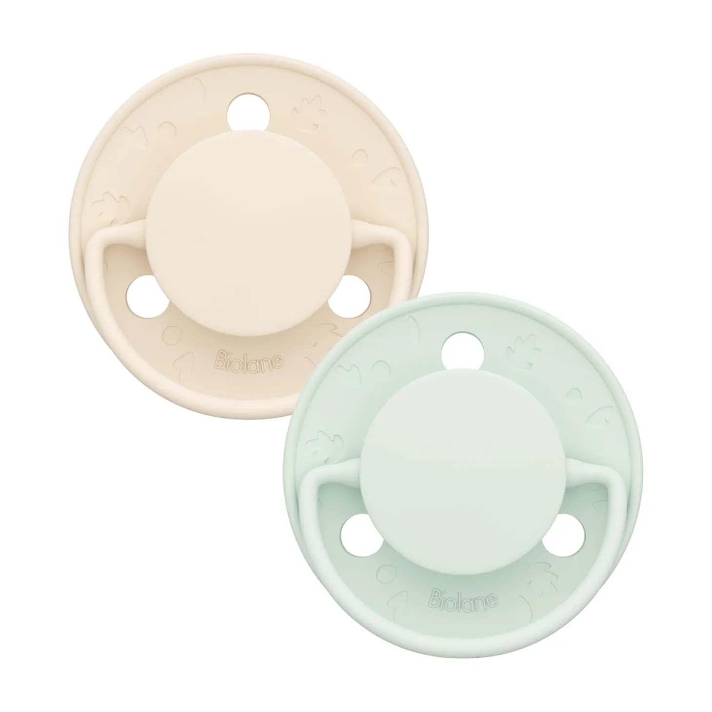Biolane Sucettes rondes Originale Vert Et Beige 0-6 mois