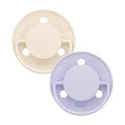 Biolane Sucettes rondes Originale Lilas Et Beige 0-6 mois