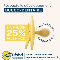 Biolane Sucettes rondes Originale Jaune Clair Et Foncé 6 mois +
