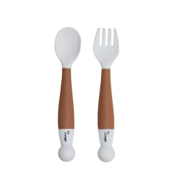 Bo Jungle B-CUILLERE ET FOURCHETTE ORIENTABLES TERRACOTTA Terracotta