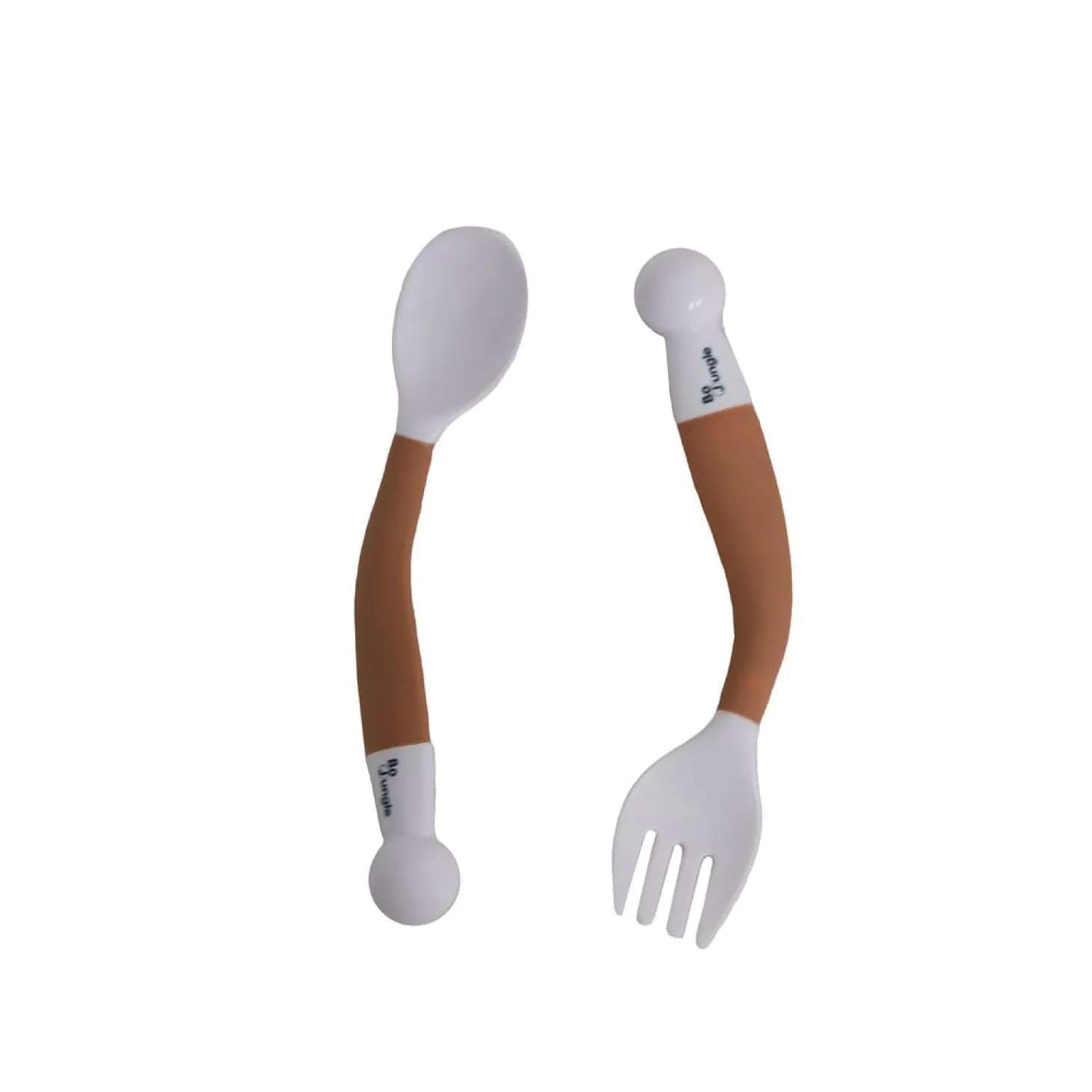 Bo Jungle B-CUILLERE ET FOURCHETTE ORIENTABLES TERRACOTTA Terracotta