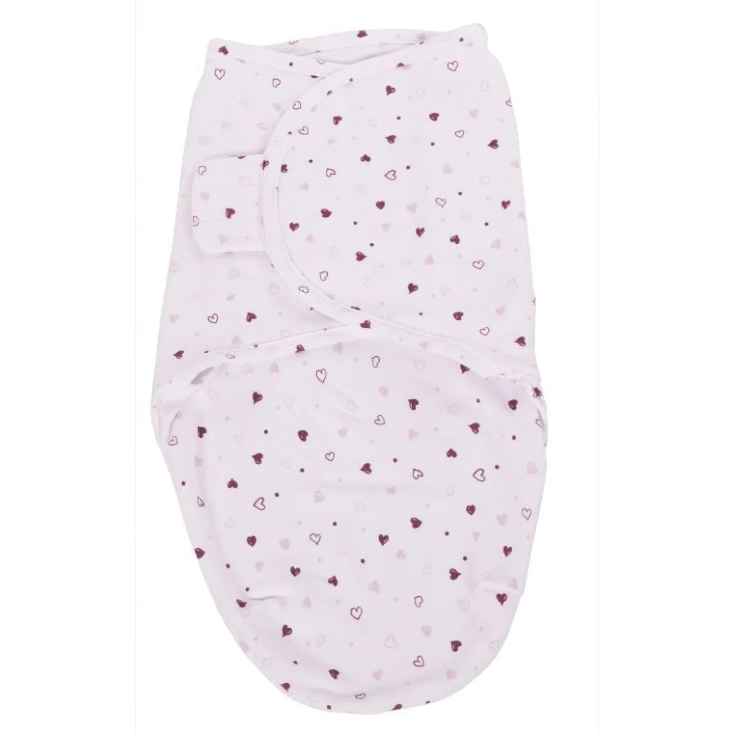 Bo Jungle Couverture d'emmaillotage Coeurs Roses S