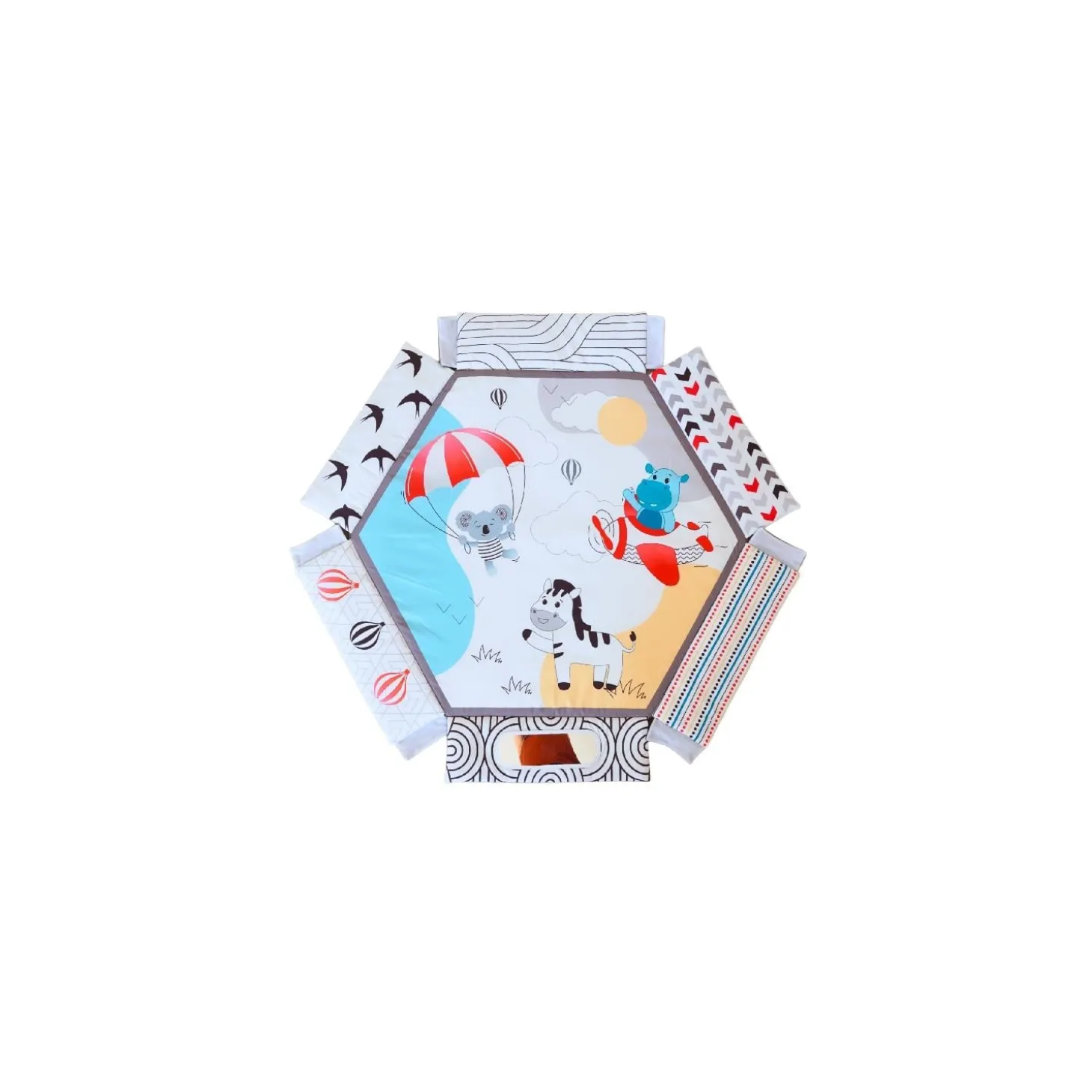 Bo Jungle Expédition nocturne Tapis d'Eveil à balles Gris