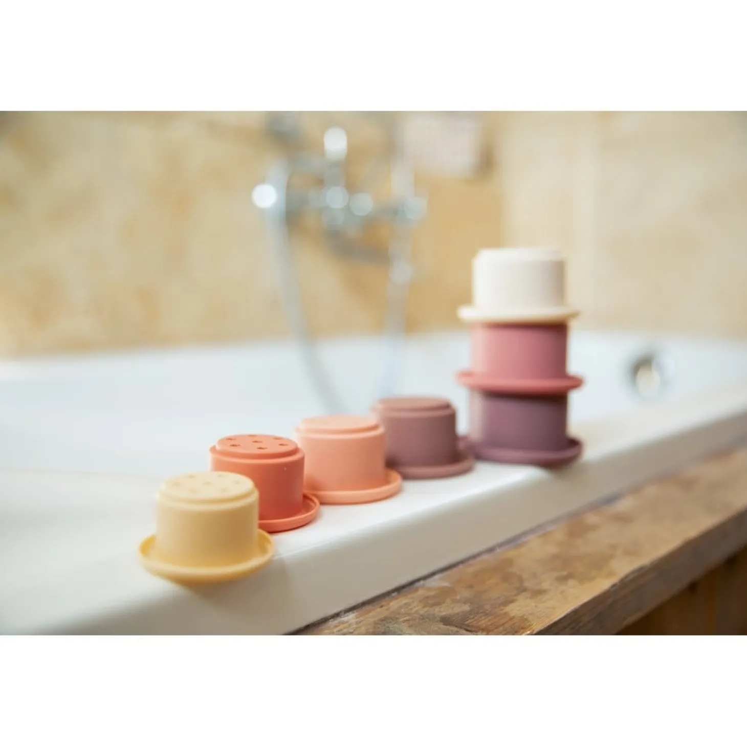 Bo Jungle Jouet de bain Tasses empliables Lovely Rose