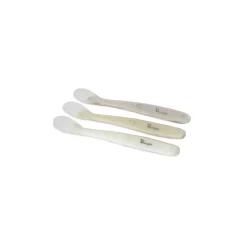 Bo Jungle Set de cuillères douces en silicone Jade-Vert Sauge-Blanc/Blanc-Dune-Terracotta