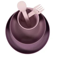 Bo Jungle Set vaisselle Biodégradable CPLA 5pcs Rose