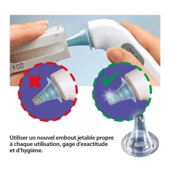 Braun                    Embouts ThermoScan (par 40)    Transparent
