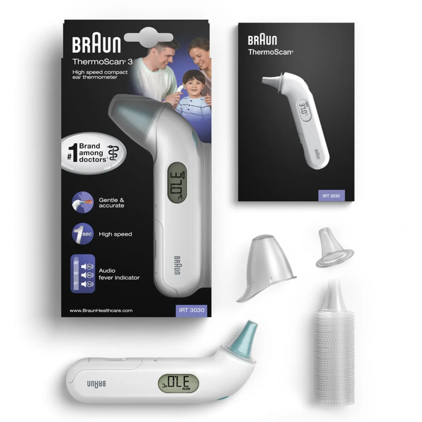 Braun Thermomètre auriculaire infrarouge ThermoScan 3
