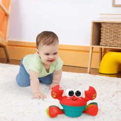 Bright Starts Jouet Crawling Crab Rouge