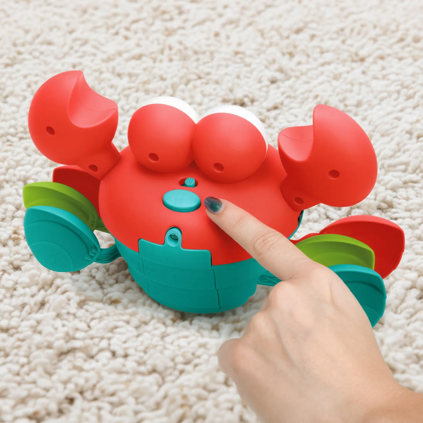 Bright Starts Jouet Crawling Crab Rouge