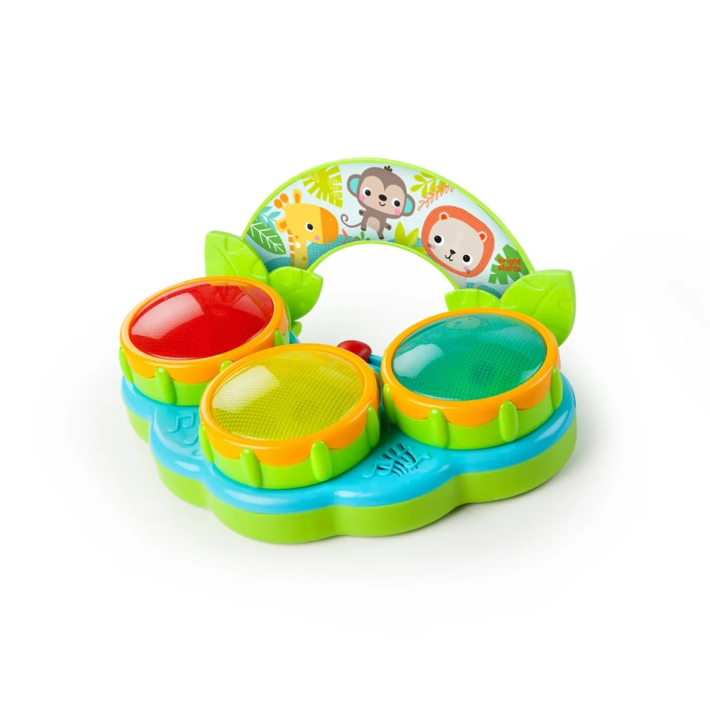 Bright Starts Jouet musical Tambours Safari Multicolore