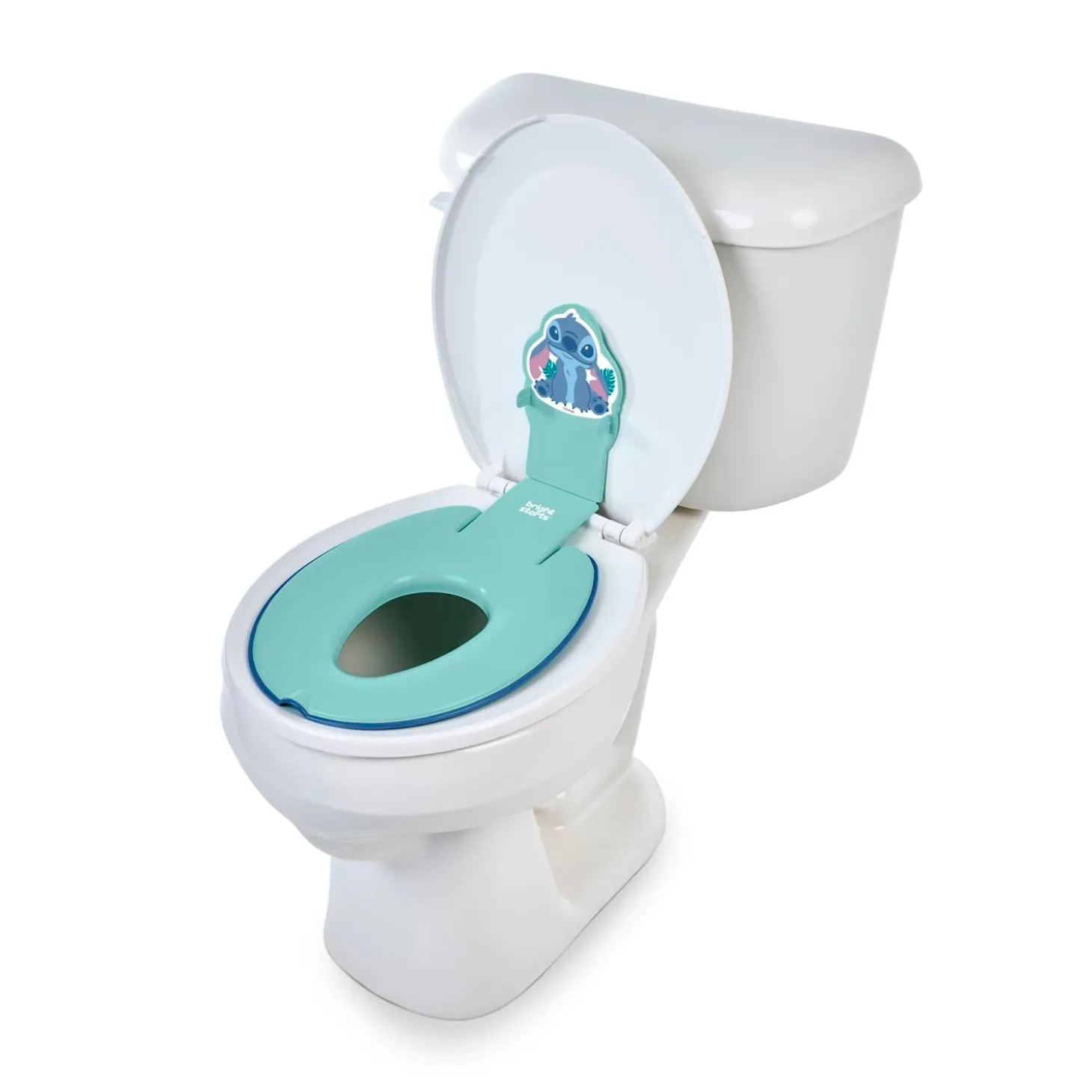 Bright Starts Réducteur de toilettes Flip & Sit Stitch Bleu